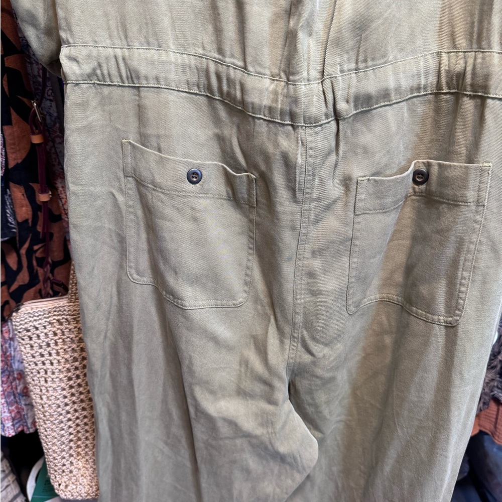 Sundance Olive Utility Jumpsuit - Picture 8 of 10
